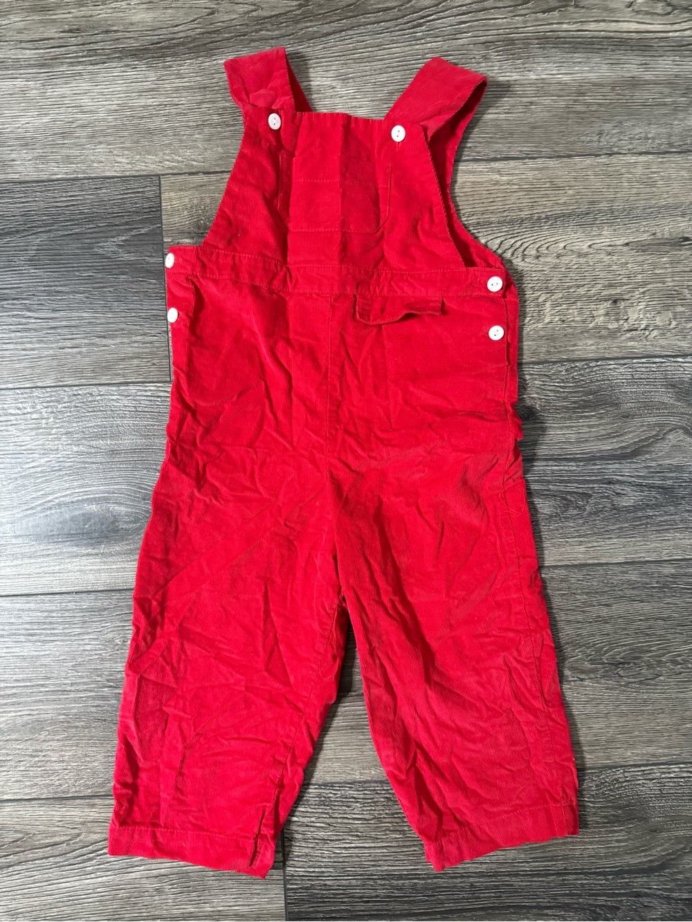 Bella Bliss Red Corduroy Overalls Size 2